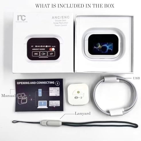 Elevate Your Audio Experience with NC Sound Beats A15 Pro Wireless Earbuds – Advanced Bluetooth 5.4 Connectivity, Immersive Deep Bass, Cutting-Edge Active Noise Cancellation, IPX7 Waterproof Design, Premium Hi-Fi Sound Quality, Intuitive Smart Touch Controls, Perfectly Compatible with Android & i Phone, Ultimate Comfort for All-Day Wear and Adventurous Lifestyles