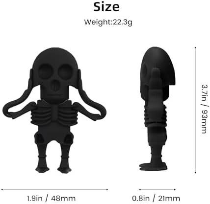 Skull Shaped 64 GB USB Flash Drive – Unique Personality Memory Stick for Stylish Data Storage | Borlter Clamp Cool USB 2.0 Thumb Drive Perfect for Gifts & Everyday Use | Durable, Portable & Compatible with All Devices