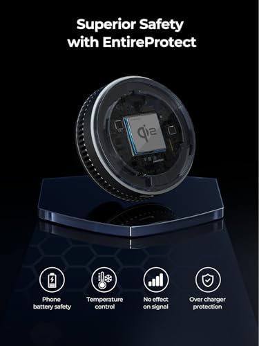 Efficient Magnetic Car Charger with Active Cooling – 15 W Qi2 Fast Charge for Mag Safe Devices – Universal Air Vent Mount for i Phone 16/15/14/13/12 – Optimal Performance & Enhanced Compatibility for Safe Driving