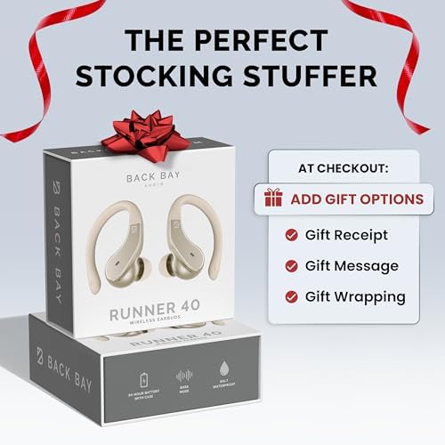Back Bay Audio Runner’s Wireless Earbuds – Cutting-Edge Bluetooth Sports Headphones with Immersive Deep Bass, Ergonomic Comfort, and IPX7 Waterproofing for Dynamic Athletes – Ideal for Running, Gym Sessions, and Intense Workouts – 2025 Model Featuring Enhanced Connectivity and Up to 8 Hours of Continuous Playtime