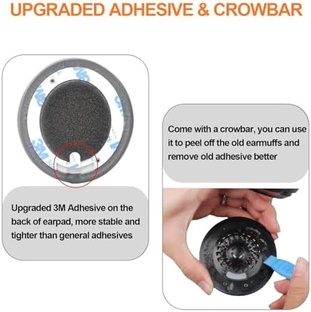 Upgrade Your Beats Solo 2 & 3 Experience with GVOEARS Premium Thicker Memory Foam Ear Pads – Exceptional Comfort & Noise Isolation, Durable 3 M Adhesive for Secure Fit, Stylish Grey Cushions for Enhanced Audio Performance and Long-Lasting Use – Perfect Headphone Accessories for Wireless & Wired Models