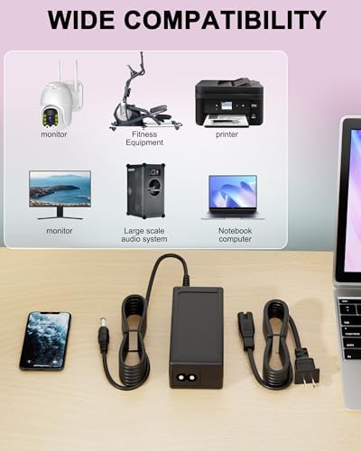 Enhance Your Bowflex Max Trainer M9 Experience with Our Premium High-Efficiency AC/DC Power Adapter – Uninterrupted Performance for Peak Home Gym Workouts – Essential Power Supply Cord for Reliable Cardio Sessions and Durability