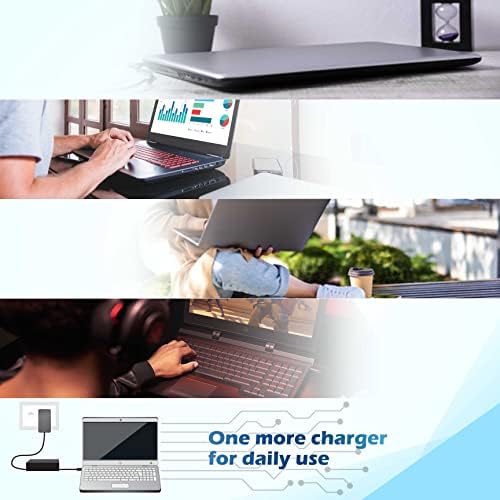 High-Performance 65 W AC Adapter for HP Envy & Chromebook Series – Versatile Laptop Charger with Multi-Protection Features for Enhanced Safety and Compatibility, Perfect for Models 13, 15, 17 & X360 – Reliable Power Supply with 2.31 A Compatibility, Ideal for On-the-Go Professionals and Students – Durable Design with Built-in Safety Chip to Prevent Overcharging and Short Circuit Issues – 30 Days Return and 365 Days Exchange Guarantee for Your Peace of Mind