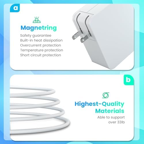 Reliable 60 W Mac Book Pro Charger with L-Tip Connector – Fast, Lightweight AC Adapter for A1278 (2010, 2011) & 13-Inch Models (2009-2011) – Essential Portable Power for On-the-Go Professionals and Students