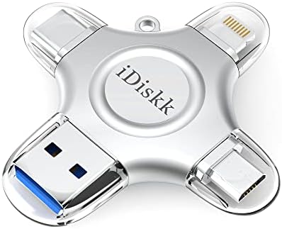 Revolutionize Your File Management with the MFi Certified i Diskk 128 GB Flash Drive – Ultimate 4-in-1 Storage Solution for i Phone 15, 16, i Pad & More! Seamlessly Transfer Photos, Videos & Files Across i OS, Android, Samsung, Type-C & Mac Book – Lightning-Fast USB 3.0 Speed & Enhanced Compatibility for All Your Devices! Perfect for Expanding Your Digital Library with Compact, Durable Design!