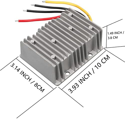 High-Performance Waterproof DC-DC Step Down Converter for Golf Carts – 24 V Power Transformer with 20 A Output (30 V-60 V Input) – Efficient Voltage Regulator Module for Enhanced Reliability and Compatibility with Outdoor Equipment