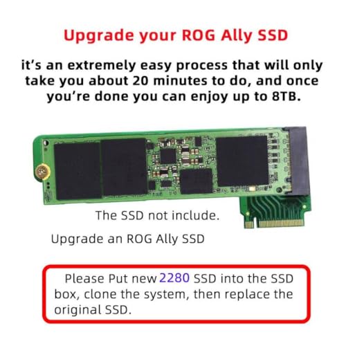 Enhance Your Gaming Setup with the chenyang ROG Ally M.2 NVME Adapter – Upgrade from 2230 to 2280 mm SSD for Lightning-Fast Performance and Compatibility Boost