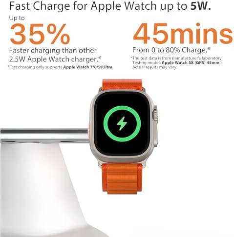 Revolutionary 3-in-1 Apple Device Charging Station – Fast Mag Safe Wireless Charger for i Phone 12-16, Apple Watch, and Air Pods – Sleek, Space-Saving Design with Enhanced Compatibility for Streamlined Daily Charging Experience