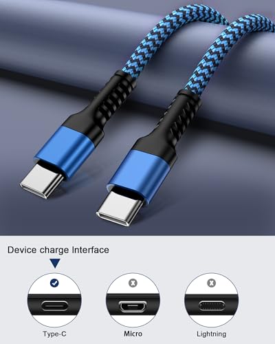 Elevate Your Charging Experience: i Phone 16 e Fast Charge Duo – Superior 2-Pack of 20 W USB C Power Adapters with Extra Long 10 FT Braided Cables for Maximum Flexibility and Compatibility – Ideal for i Phone 16/16 e/16 Pro/16 Pro Max/15/15 Pro & i Pad – Portable, Quick, Tangle-Resistant Charging Solution Designed for Modern Lifestyles
