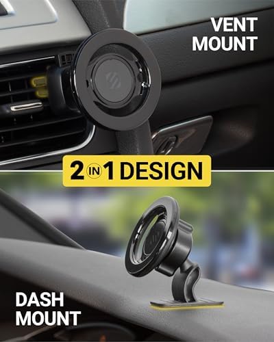 Revolutionize Your Driving Experience with Scosche Magic Mount™ SMSCUP – Adjustable Gooseneck Magnetic Phone Holder for Car, Compatible with i Phone 16-12 Series & Android Devices, Mag Safe Technology, Effortless Hands-Free Navigation, Secure Cup Holder Fit, Effortless Installation