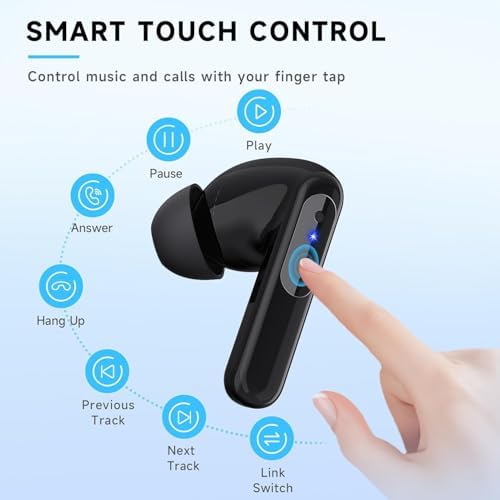 High-Performance Wireless Gaming Earbuds with Ultra-Low Latency & Advanced Noise Cancellation – 36-Hour Battery Life, Dual 2.4 GHz & Bluetooth Connectivity, LED Battery Indicator – Multi-Platform Support for PS5, Meta Quest, PC & More for Ultimate Gaming Experience