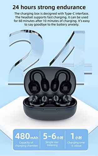Ultimate Open Ear Wireless Sport Earbuds – Lightweight, Sweat-Resistant Headphones for Running, Cycling, and Driving – Stay Aware, Stay Safe with Superior Sound Quality and Comfort – Ideal for Active Lifestyles and Seamless Device Compatibility