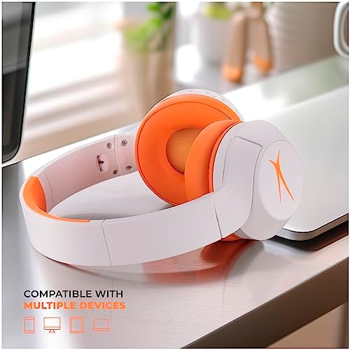 Altec Lansing Kid-Safe Wireless Headphones – Active Noise Cancellation for Children Aged 7+, 85 d B Volume Limiting, 15-Hour Battery Life, Ergonomic Foldable Design for Ultimate Comfort and Safety in Music, Movies, and Gaming