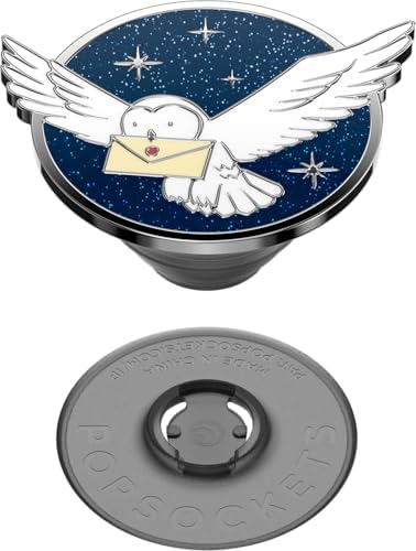 Customizable Enamel Hedwig Mag Safe Pop Socket Grip – Ultimate Magnetic Phone Stand for i Phone – Hands-Free Viewing & Effortless Wireless Charging – Secure Texting, Selfies, and Streaming Companion