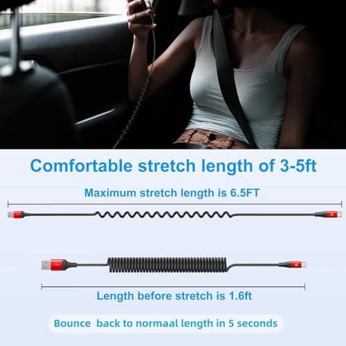 KIYODA 3 FT USB A to C Fast Charging Cables – Versatile 2-Pack for i Phone 15/16 and Samsung Galaxy A10/A20 – Stylish Pink Design for On-the-Go Charging – Durable, High-Speed Performance for All Your Devices – Ideal for Car and Home Use