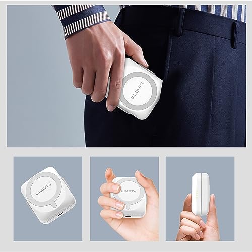 Revolutionary EB25 7000 m Ah Mag Safe Wireless Power Bank: Effortless Fast Charging for i Phone 16/15/14/Pro/Max/Plus/13/12, Air Pods & Apple Watch – Ultimate Portability and Magnetic Convenience for On-the-Go Power Solutions