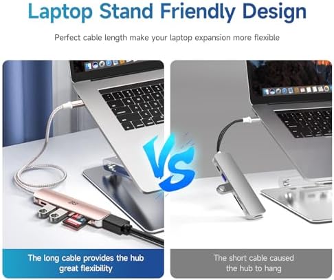 Maximize Your Device Connectivity with Our 7-in-1 USB C Hub to HDMI Adapter – High-Speed Multi-Port Dongle for Mac Book Pro, i Pad Pro, Surface & More – 4 K HDMI Output, 100 W Power Delivery, USB 3.0/2.0, SD/TF Card Readers for Effortless Data Transfer and Enhanced Productivity – Ideal for Professionals & Creatives Seeking Reliable Performance and Seamless Multi-Device Integration