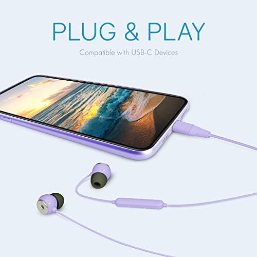 High-Fidelity USB-C Earbuds with Built-In Microphone for Superior Sound Quality – Hands-Free Calling & Track Control for Google, Samsung, Huawei & Other Type-C Devices – Lightweight Design for Everyday Comfort and Enhanced Audio Performance