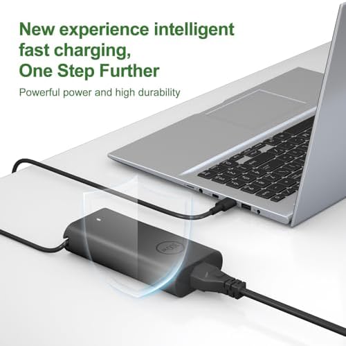 Ultimate 100 W Ga N USB-C Charger for Dell Laptops – Rapid Charging Power for Precision, Latitude, and Inspiron Series – Enhanced Safety Features & Power Cord for Optimal Device Protection – Compact Design for Efficient Travel and Home Use