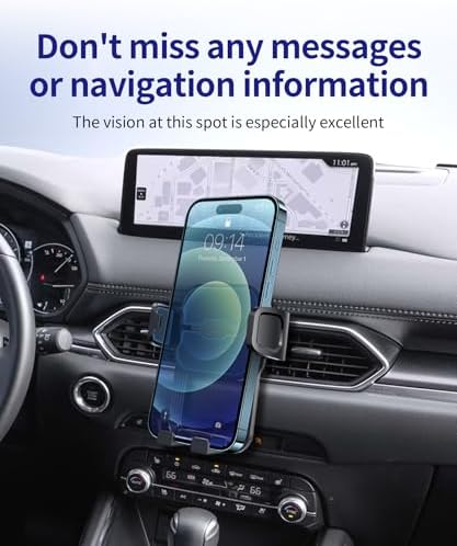 Mazda CX-5 2017-2025 Premium 360° Rotating Phone Holder – Ultimate Mobile Navigation Mount for Safe Driving and Stylish Interior – Effortless Installation with Superior Durability and Perfect Fit Accessory