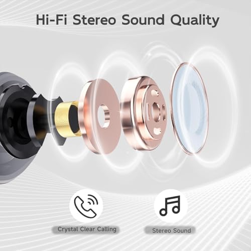 Elevate Your Audio Adventure with CYBERDOT Waterproof Bluetooth Earbuds: 64-Hour Battery Life, Integrated Microphone, Ideal for Gaming, Fitness, and Daily Use on i Phone & Android – Experience Dynamic Stereo Sound and Ultimate Freedom with True Wireless Design