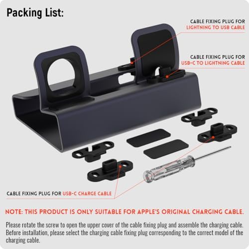 Revolutionize Your Charging Experience with CENSTECH’s 3-in-1 Aluminum Docking Station – Compatible with All i Phone Models 1-14, Every Apple Watch Series, and Air Pods – Space-Saving Stand with Nightstand Mode for Effortless Access – Quick and Reliable Charging Solution for Modern Apple Enthusiasts – Durable, Sleek Design Perfect for Home and Office Environments – Organize and Enhance Your Space While Enjoying Fast Charging Efficiency!