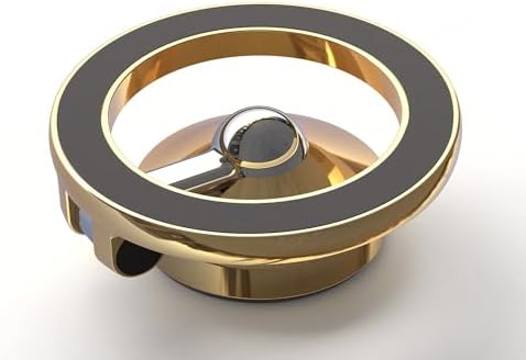 Premium Magnetic Car Phone Holder with 360° Rotation for i Phone & Android – Mag Safe Compatible Metal Mount in Elegant Golden Finish – Secure Grip for Safe Navigation and Hands-Free Calling – Ideal for i Phone 16, 15, 14, 13 Pro Max and More – Enhances Driving Safety with Stylish Design