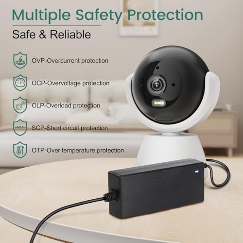 High-Performance 24 V 5 A Universal Power Supply Adapter – AC/DC Converter for LED Strips, CCTV Cameras, and Monitors – 100-240 V Input for Global Compatibility with 5.5 x 2.1 mm Connector – Reliable Power Source with Safety Features for Optimal Device Performance