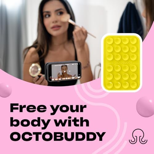 Ultimate Stability Turquoise Silicone Suction Phone Holder – Hands-Free Mount for i Phone & Android – Compact 2.6″ x 3.9″ Design – Elevate Your Selfies and Videos with Superior Grip and Versatile Functionality – Essential Content Creation Accessory for Effortless Capturing and Live Streaming