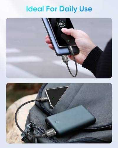 SUNGUY Micro USB Cable 1.5FT, [10-Pack] Short Braided USB 2.0 Micro Android Charger Fast Charging & Data Sync Cord Compatible with Samsung Galaxy S6 S7 Edge Note 5, Tab 4, PS4, Kindle and More – Enhanced Compatibility and Speed