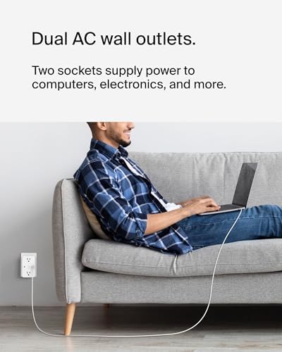 Belkin Multi-Device Power Hub – Efficient USB-C Fast Charging Adapter for Mac Book Pro, Chromebook, i Phone 16/15/14, Samsung Galaxy S25 & Nintendo Switch 2 – Sleek White Design for Home & Office Use with Enhanced Safety Features