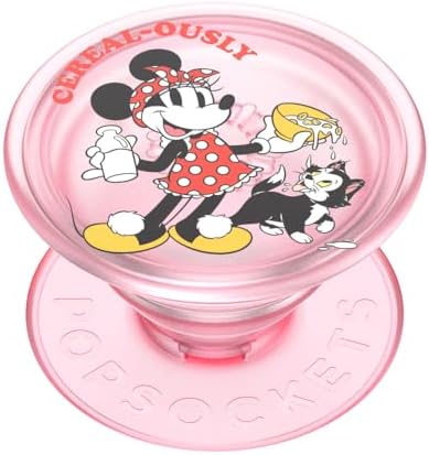 Minnie & Daisy Pop Socket Phone Grip with Versatile Kickstand – Stylish Adhesive Cell Phone Holder for One-Handed Use – Universal Compatibility with i Phone, Samsung & More – Swappable Design for Customization and Wireless Charging Friendly – Anti-Drop Technology for Enhanced Security – Perfect for On-the-Go Users