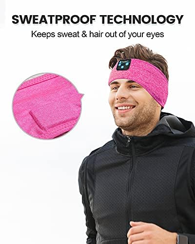 Fulext Bluetooth Sleep Headphones Headband – Ultimate Comfort for Side Sleepers, Thin HD Stereo Sound Quality – Ideal for Insomnia Relief and Travel Convenience – Perfect Gift for Men and Women – Enhanced Compatibility, Long-Lasting Battery Life for All Night Relaxation
