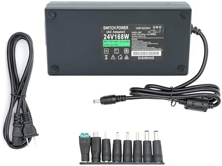 DIGISHUO 24 V 4 A High-Efficiency Power Supply Adapter – Premium AC to DC Transformer for LED Strip Lights and CCTV Cameras – Robust 96 W Switching Converter with Enhanced Safety Features and Global Compatibility