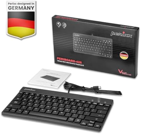 Elevate Your Typing Experience with the Perixx PERIBOARD-326 Wired Mini Backlit USB Keyboard – Compact Design, Low Profile Keys, and Adjustable Lighting for Optimal Comfort and Productivity at Home or On-the-Go