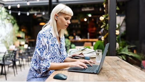 Lenovo TWS Yoga PC Edition Earbuds in Tidal Teal – Experience Superior Sound with Cutting-Edge Active Noise Cancellation, Bluetooth 5.3 Connectivity, and 3-Mic ENC for Exceptional Call Clarity – Tailor Your Audio with Customizable AI EQ Mode for Gaming, Entertainment, and Professional Applications – Ergonomically Designed for All-Day Wear and Effortless Versatility