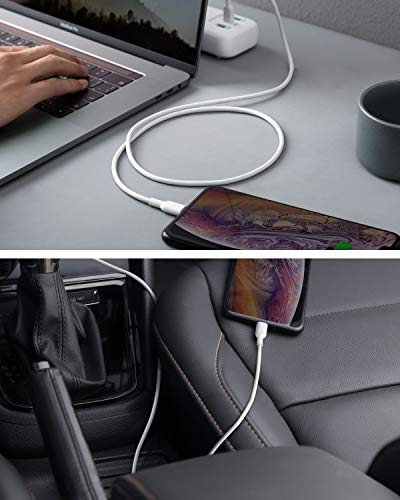 Anker 6 ft USB C to Lightning Cable – MFi Certified Fast Charging Cable for i Phone 13 Pro, 12 Pro Max & Air Pods Pro – Durable Design with Power Delivery Support – Tangle-Free Connectivity for Effortless Use