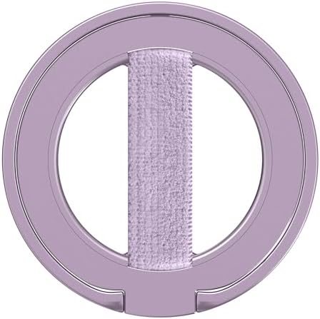 EWA Mag One Ultra Phone Grip Stand – Advanced Elastic Finger Loop & Magnetic Kickstand Holder for i Phone 16, 15, 14, 13 Pro/Max/Plus – Optimal Hands-Free Viewing & Superior Grip Stability – Sleek Black Design for Everyday Convenience