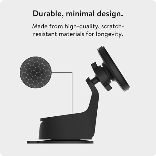 Mous Mag Safe Car Mount Phone Stand – Secure Suction Mount for i Phone 16/15/14/13/12 Series | Effortless 360° Rotation & Magnetic Alignment for Ultimate Convenience | Ideal for Hands-Free Navigation and Streaming