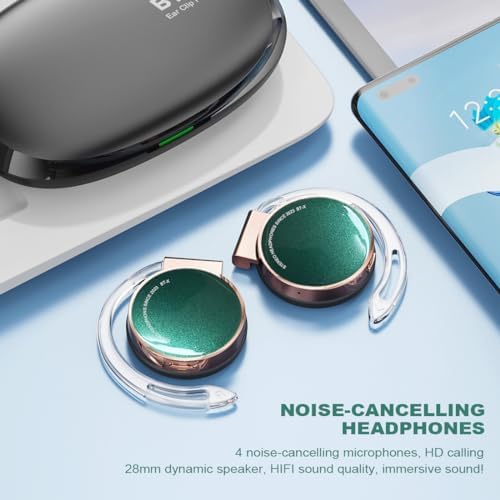 Transform Your Workout with Open Ear Wireless Bluetooth 5.3 Headphones – Ultimate Comfort, Secure Fit, and All-Day Battery Life for Cyclists and Fitness Buffs Seeking Unmatched Sound and Surrounding Awareness