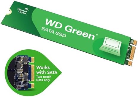 Transform Your Laptop’s Performance with the Western Digital 480 GB WD Green SSD – Ultra-Fast SATA III Solid State Drive for Lightning-Speed Data Transfers, Read Rates of Up to 545 MB/s, 2.5″/7 mm Design for Maximum Compatibility and Efficiency