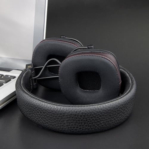 Upgrade Your Marshall Major I/II/III/IV/V Headphones with SOULWIT Cooling Gel Ear Pads – Premium Noise Isolation Cushions for Ultimate Comfort and Enhanced Sound Quality in Sleek Black Gold Design