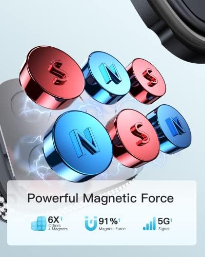 APPS2 Premium Mag Safe Car Mount for i Phone 16/15/14/13/12 – Advanced Dashboard Holder with Strong Suction & Wireless Charging Compatibility – Perfect for Safe Navigation and Hands-Free Calls