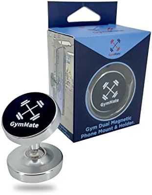Gym Mate Dual Magnetic Phone Mount & Holder. Attaches magnetically to Metal Surface. Shoot Hands-Free Videos While Working Out. Strong Joints and Magnets. Compact Size. – Enhanced Compatibility and Speed
