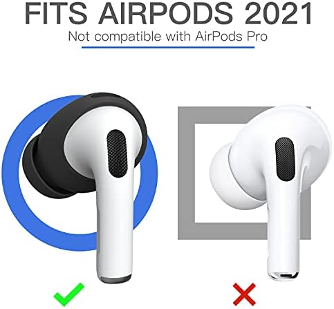 Damon Light Air Pods 3 Silicone Ear Tips – Secure Grip Covers for Enhanced Comfort and Sound Quality – Patent-Registered Design for Apple Air Pods 3 rd Generation (Black) – Ideal for Fitness and Everyday Use – Noise Reduction Earbud Accessories