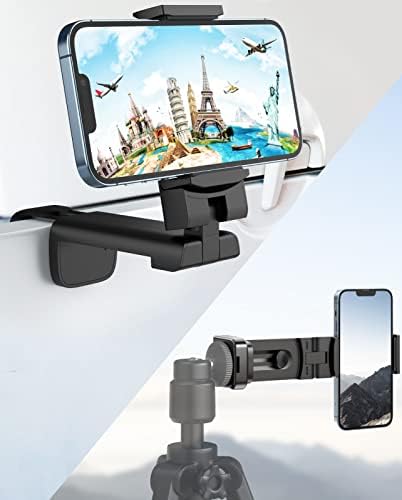 Mii KARE Universal Airplane Phone Holder – Innovative 360-Degree Rotating Smartphone Mount for Ultimate In-Flight Entertainment, Lightweight and Durable Travel Companion for Effortless Viewing on Tray Tables, Perfect for Long Flights and Quick Getaways