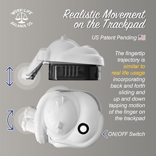 Stay Productive with the Ultimate Laptop Trackpad Jiggler – 6-Month Battery Life, Cordless Convenience, and Undetectable Functionality – Ideal for Professionals and Cat Owners – Effortlessly Keep Your Touchpad Active and Laptop Awake – Mechanical Mouse Mover with Easy ON/OFF Switch – Perfect for Meetings, Presentations, and Breaks – Enhance Your Laptop’s Performance with This Must-Have Accessory (Not Compatible with De II Models)