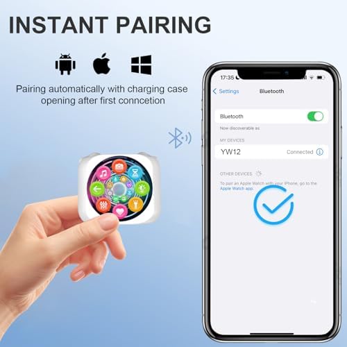 Cutting-Edge Bluetooth 5.4 Wireless Earbuds with Advanced Noise Cancellation & Intuitive Touch Control – IP5 Waterproof for All-Weather Performance, Immersive Deep Bass Sound, and Customizable 6 EQ Settings – Perfect for Active Lifestyles and Daily Use (Sleek Black)