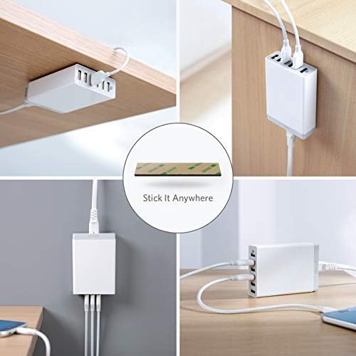 Anker 60 W 6-Port USB Charging Station – Ultimate Multi-Device Fast Charging Hub for i Phone 14/13, i Pad Pro/Air/Mini, Galaxy S23/S22/S21, Note 20 Ultra & More – Compact Design with Enhanced Safety Features for Efficient Power Management and Versatile Compatibility