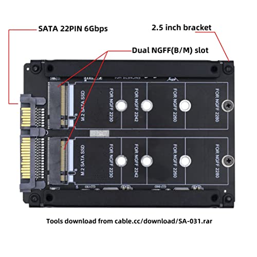 Chenyang Dual Function MSATA SSD JBOD Adapter with USB C 2.5″ Hard Drive Enclosure – Unmatched Speed and Versatility for Enhanced Storage Solutions